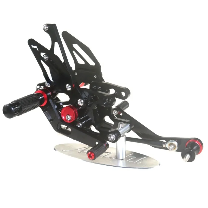 Juego de reposapiés trasero ajustable CNC para motocicleta, para Honda CBR1000RR 2017-2019