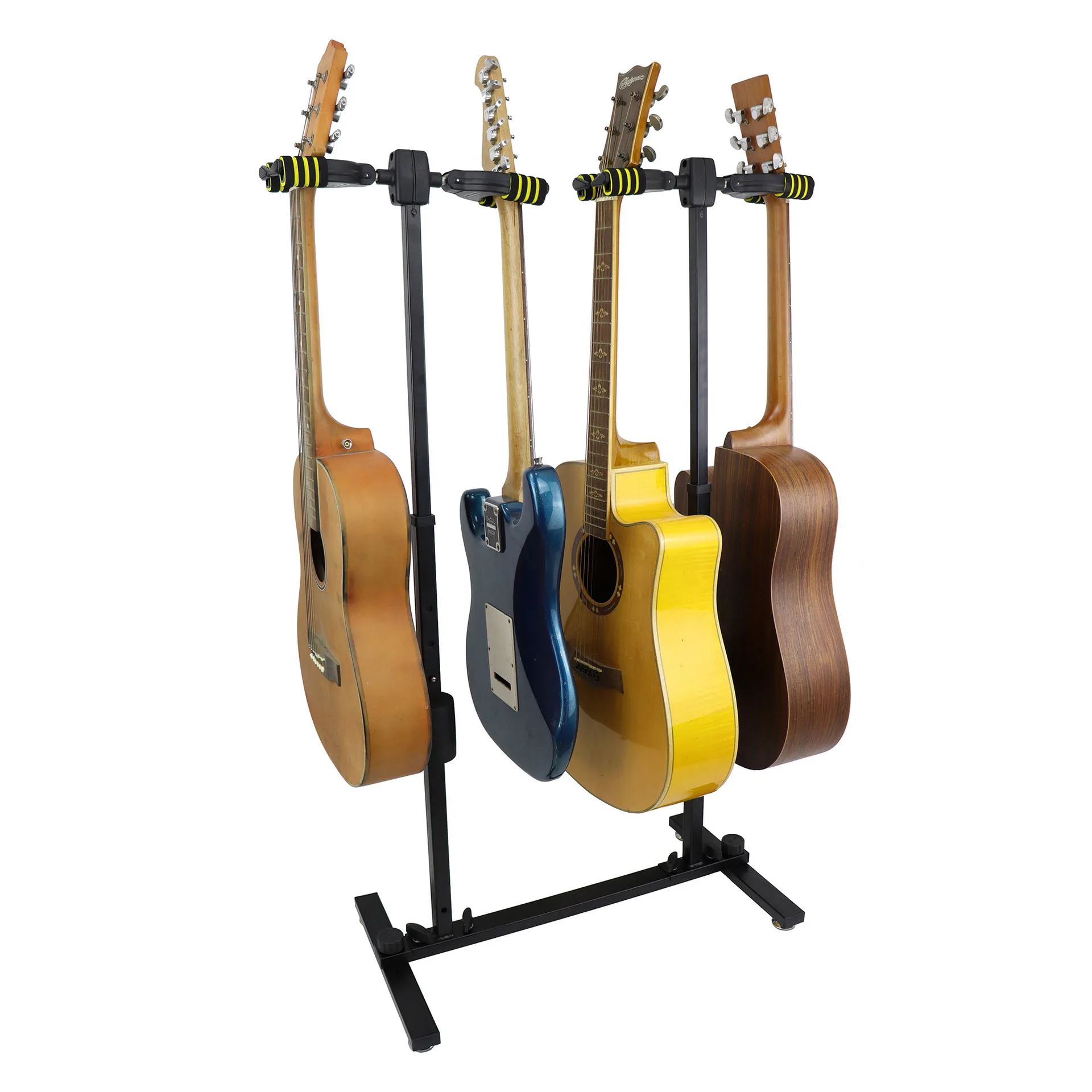 

Steel Automatic Locking Stand for 4 Guitars and Ukulele Stable Guitar Holder for Acoustic and Bass Application