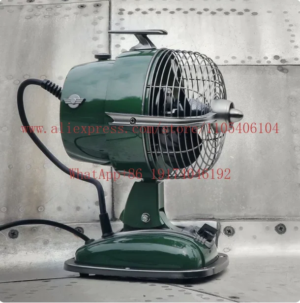 Retro soft sound mechanical air circulation fan aircraft head electric fan shaking head nostalgic table fan