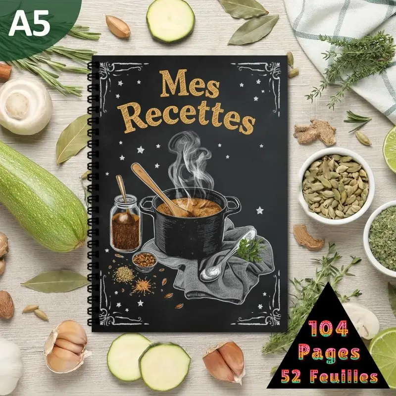 livro-de-receitas-de-cozinha-francesa-com-encadernacao-espiral-a5-colecao-de-receitas-capacidade-para-ate-100-receitas-diario-de-culinaria-artesanal