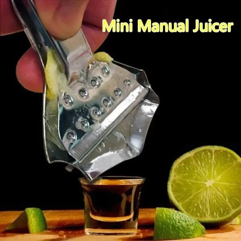 New Useful Stainless Steel Fruit Vegetable Cut Machine Mini Juicer Lemon Squeezer Suitable Hand Pressing Fruit Kitchen Bar Tools