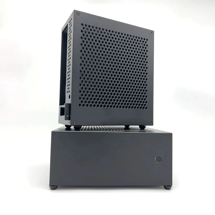 BUG-D1 DC-ATX Power Supply Half-height Knife Card Mini Itx Chassis, Soft Route, Aluminum Alloy, Chassis Only