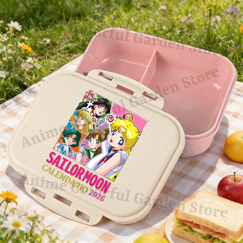 Sailor Moon Large Capacity Bento Box for Boys Girls Anime Cartoon Fashion Lunch Bag Students Portable Food Storage Container view 5