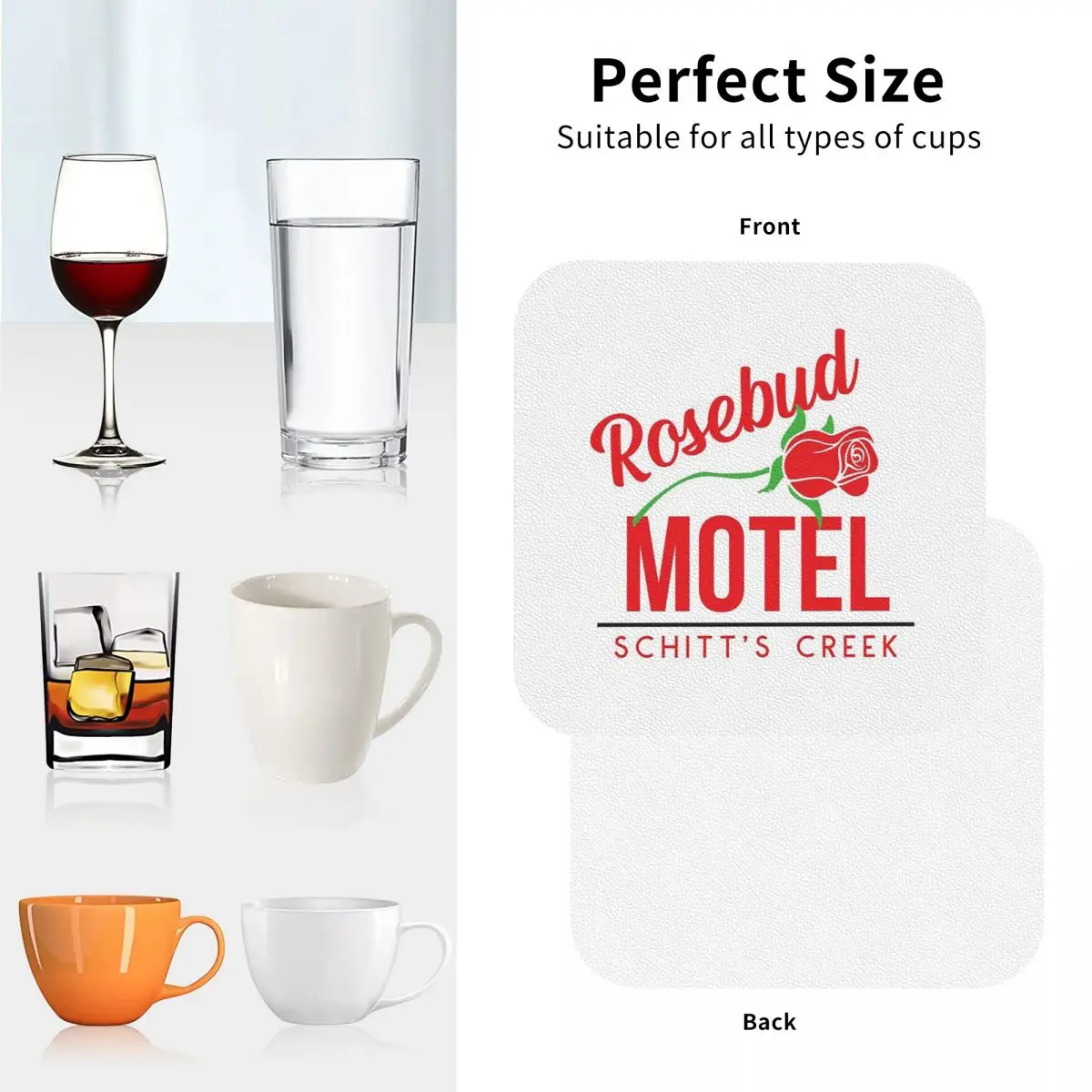 روزبود موتيل الوقايات المفارش الجلدية عدم الانزلاق العزل القهوة الحصير للمنزل المطبخ الطعام منصات مجموعة من 4