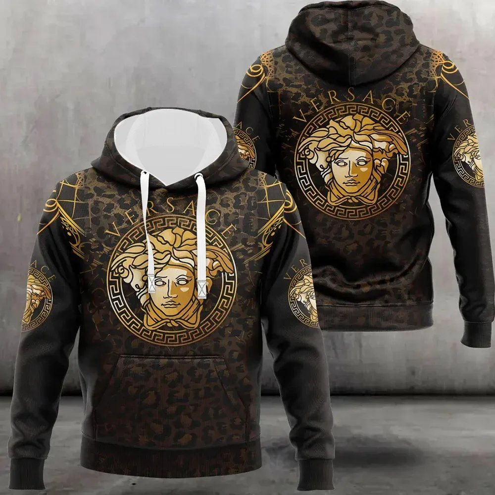 Autumn Winterv Fashion Hoodies Mens Kids Boy Long Sleeve Pullover Women Luxury Brand Hood Sweatshirt 3D Print Costume Pullover