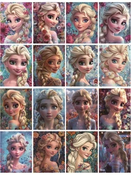 Frozen Elsa With flowers Clothing thermoadhesive patches vinyl stickers Flex fusible transfer stripes appliques