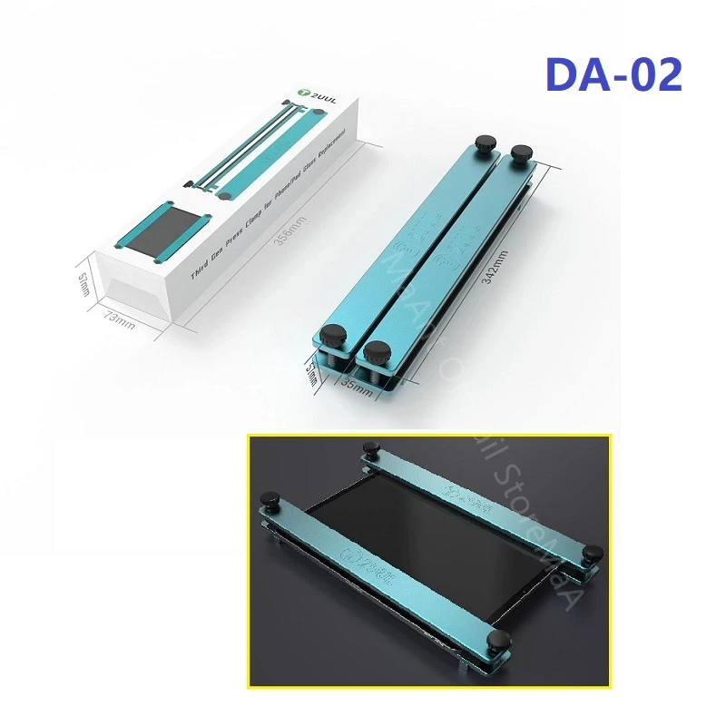 

2UUL DA02 DA03 Oversize Press Frame Clamp for Phone Pad Back Rear Front Glass Bezel Replacement Screen Universal Protector Tool