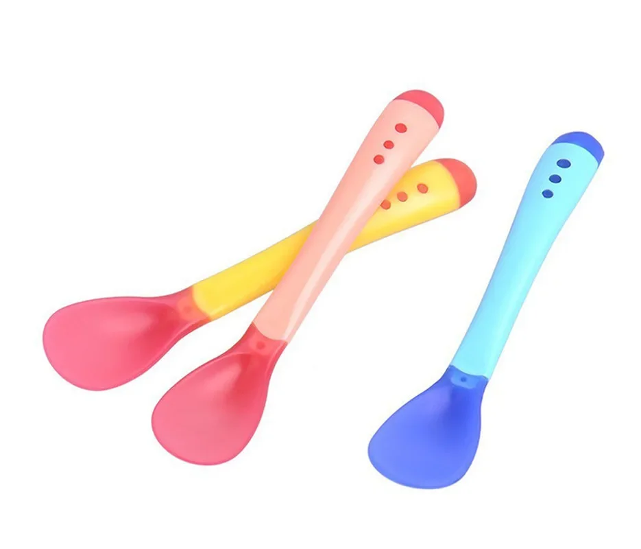 0-5 Years 40 Degree Temperature Sensitive Colour Changing Soft Silicone Baby Complementary Tableware Photographic Accessories