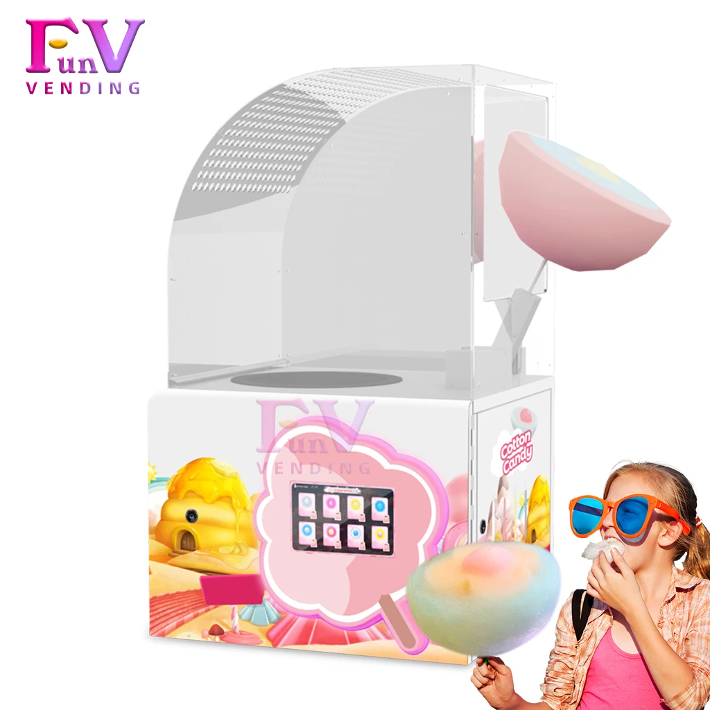 

Best Selling Professional Semi-automatic Cotton Candy Machine Factory Magic Candy Vending Machine for Supermarket Park Party