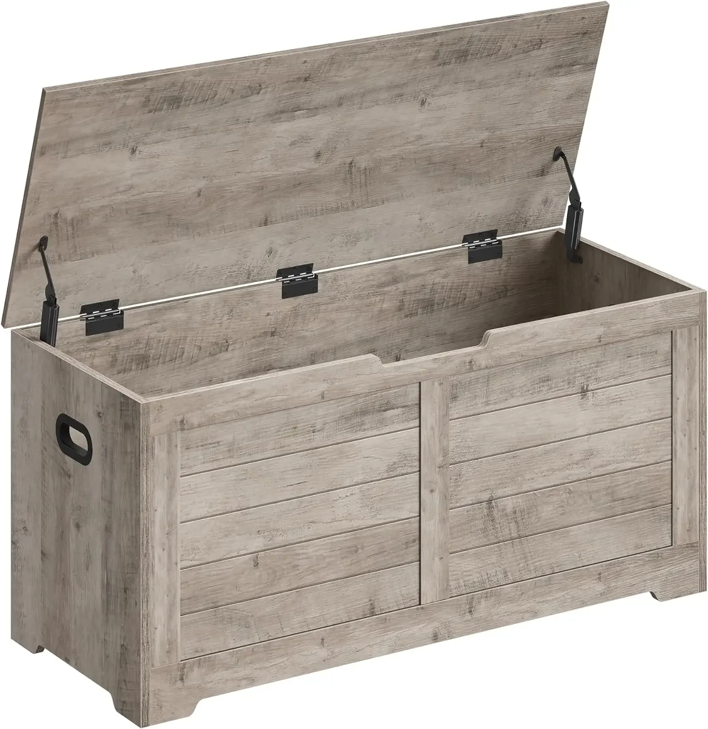 

Storage Chest, Storage Trunk with 2 Safety Hinges, Storage Bench, Shoe Bench, Farmhouse Style, 15.7 x 39.4 x 18.1 Inches, fo