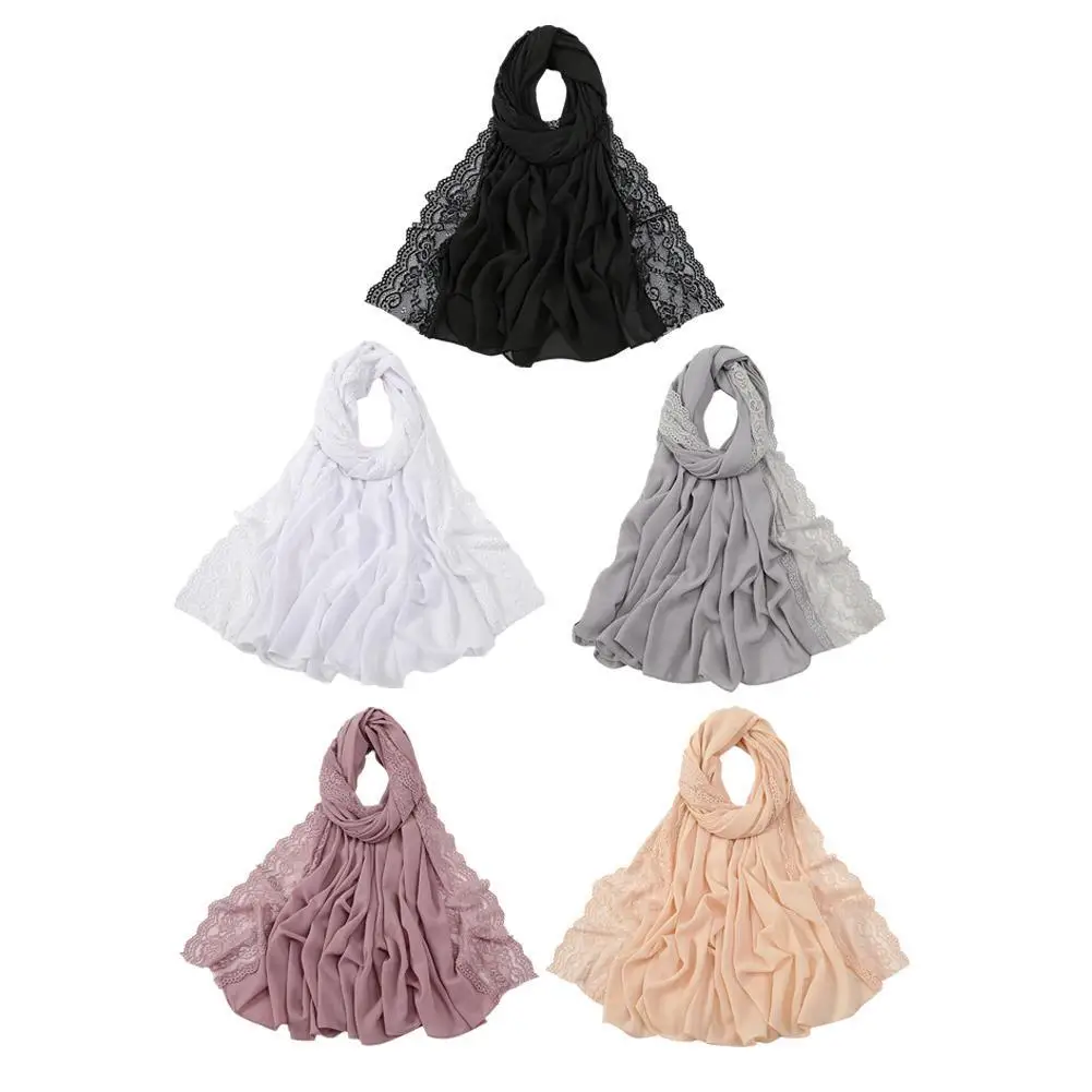 

New Arrival Crinkle Rayon Hijab Women Muslim Scarf Shawls Solid Headscarf Wraps Big Size Plain Islamic Turban Headbands Foulard