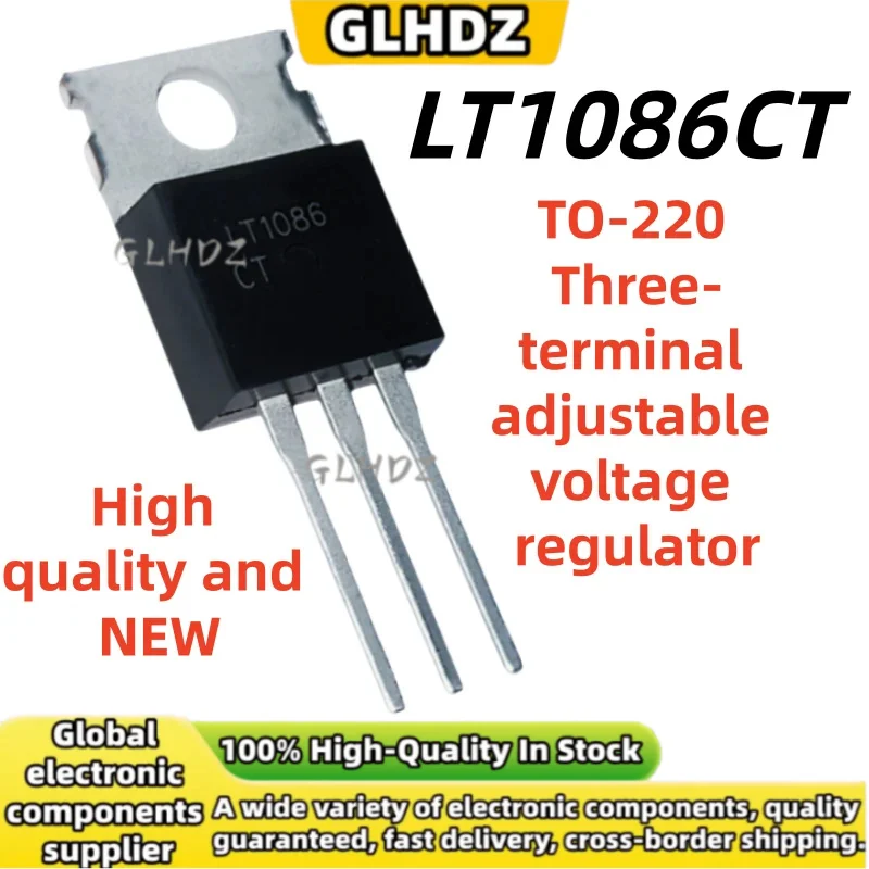 10-20-50-100UNITS LT1086CT Three-terminal adjustable voltage regulator TO-220 in stock