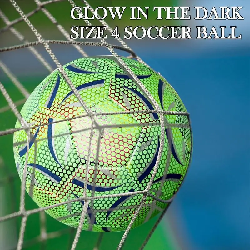 

Glowing Football Sports Outdoors Light Up Ball Cool Waterproof Fun Football For Birthday Boy Training Kids Christmas Girl Games