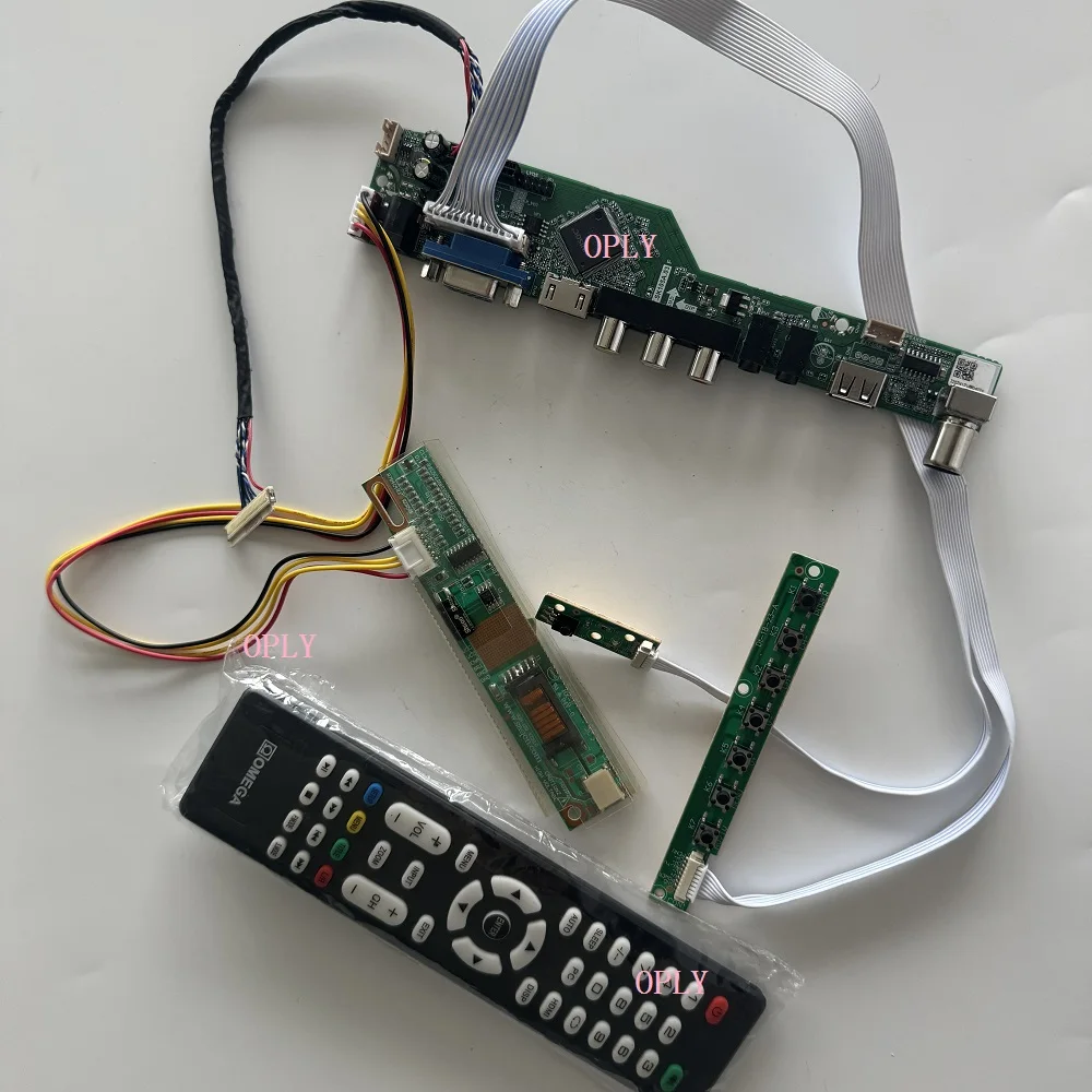 Kit de Placa Controladora de Audio HDMI, VGA, USB, RF, AV para Pantalla LCD LTN156AT01 LTN156AT01-D01 de 15.6 Pulgadas, Monitor LED DIY