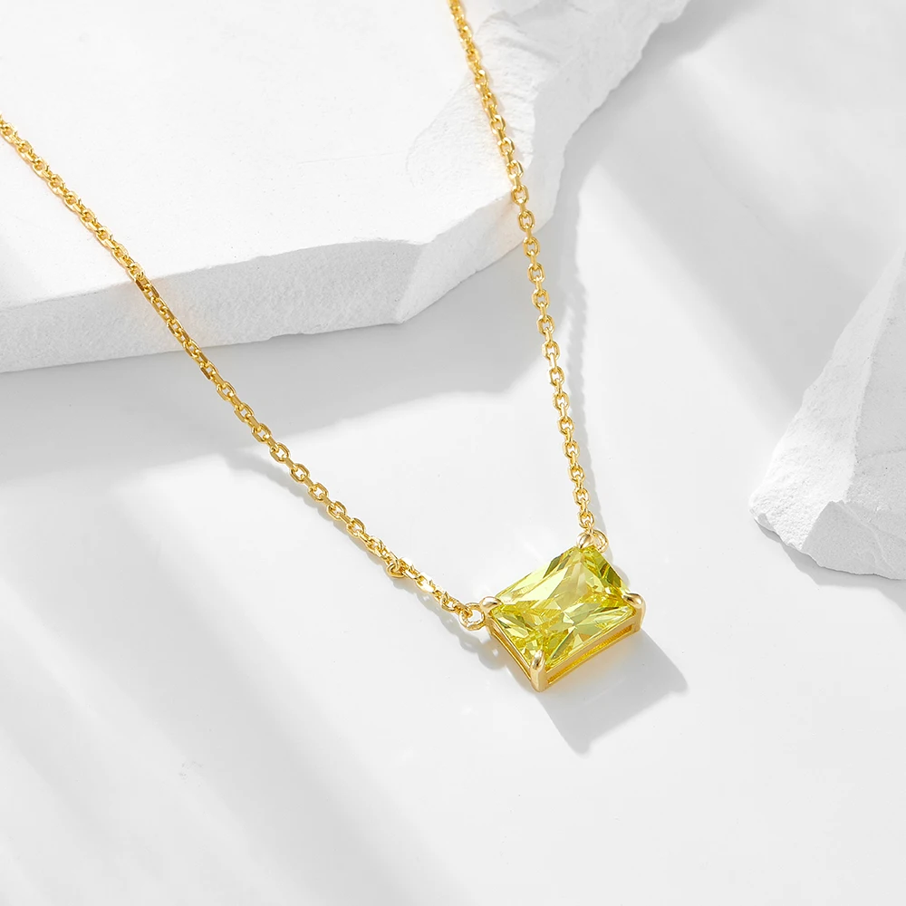 Collier pendentif en argent regardé 925 pour femme, plaqué or 14 carats, pierre précieuse rouge, bijoux classiques