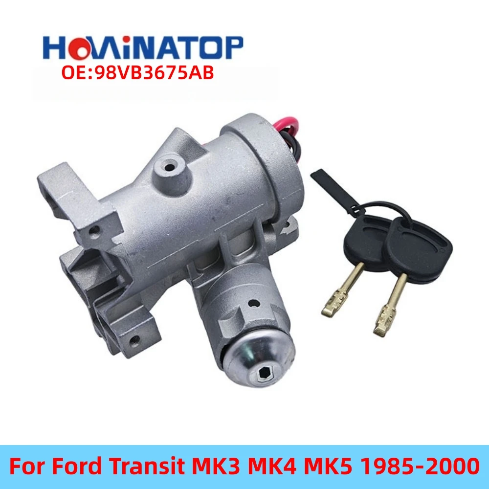 

HOWINATOP 98VB3675AB Steering Column Ignition Starter Switch For Ford Transit MK3 MK4 MK5 1985-2000 OEM Replacement