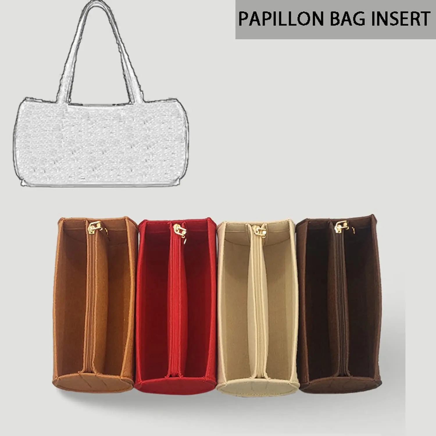 Banbeln PAPILLON 20 26 30 bolsa organizadora, inserto para mochila, bolsa interior grande, D057