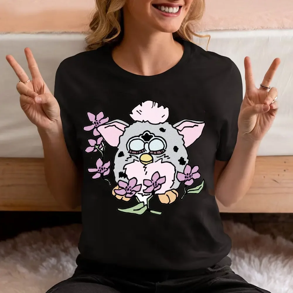 Furby crepúsculo volturi nova lua aro caius marcus o volurby engraçado dos desenhos animados clássico algodão camiseta gráfico t camisas de algodão