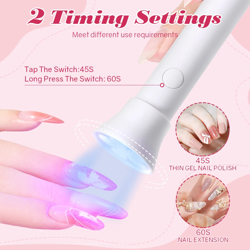 18W มือถือ Salon Quick แห้ง USB เครื่องเป่าเล็บ Home Phototherapy เครื่องมือชาร์จ UV LED เล็บโคมไฟไฟฉายขนาดเล็กปากกา