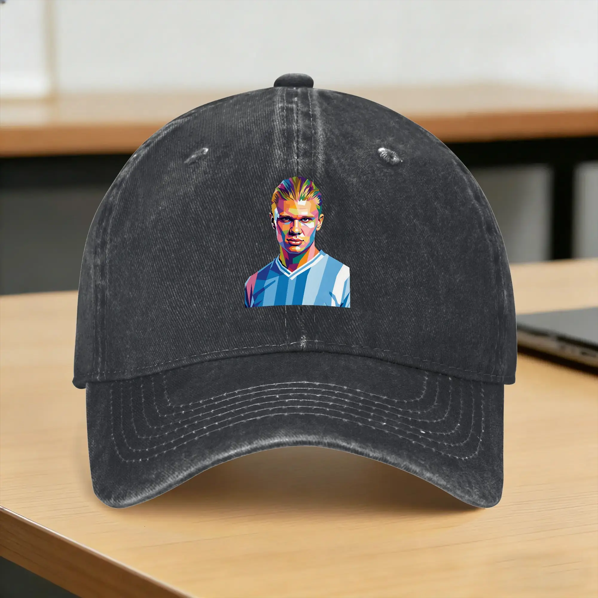 Erling Haaland Wpap Pop Art Casual Baseball Cap Summer  Trucker Hat Breathable Running Hippie Snapback Cap Unisex-Teens Caps
