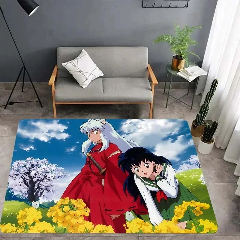 Inuyasha carpet, living room bedroom housewares, children's room baby mats, garden lawn mats, kitchen carpet, Christmas gifts