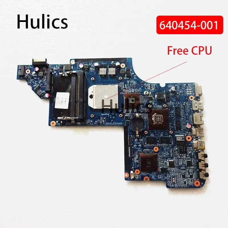 

Hulics Used Laptop Motherboard For HP PAVILION DV6 DV6-6000 Series 640454-001 Socket S1 Free Cpu 1gb Graphics
