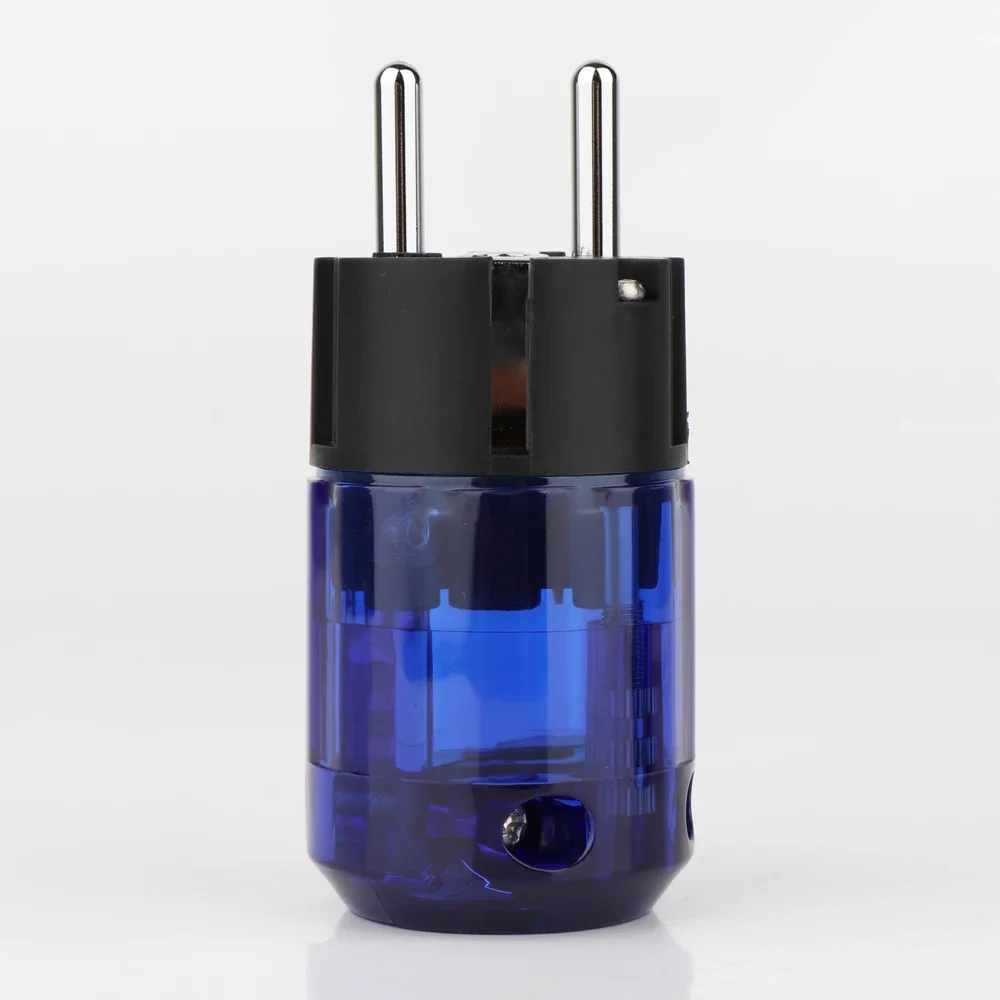 P037ER 1 زوج الروديوم مطلي P-037E الاتحاد الأوروبي Schuko قابس طاقة C-037 IEC موصل ل Hifi الصوت لتقوم بها بنفسك Schuko التيار المتناوب سلك الطاقة كابل