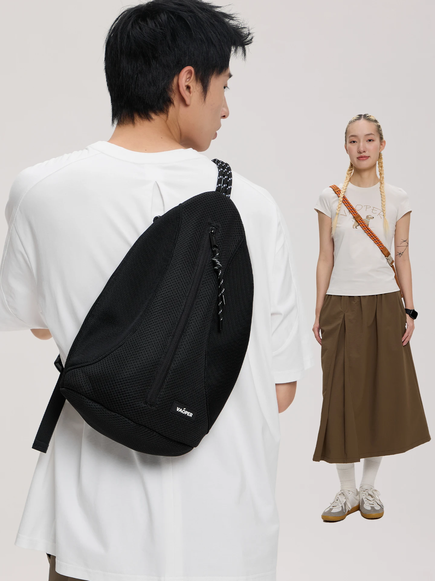 

VAOPER Sports Crossbody Archery Bag Outdoor Cycling Chest Bag Lightweight Commuting Single Shoulder Bag for Men And Women