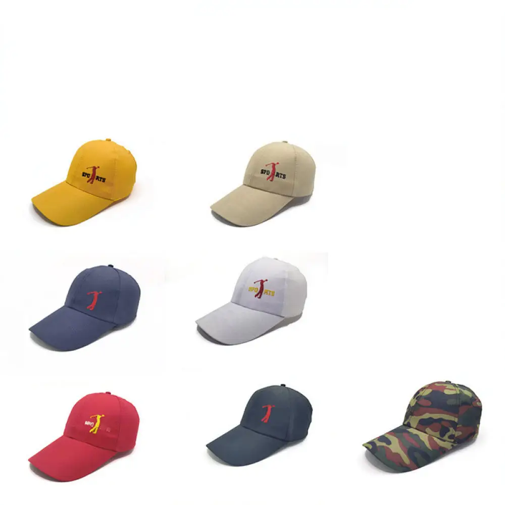 Outdoor Sunshade Baseball Cap Custom Print Logo Adjustable Breathable Polyester Sport Hat For Team Building Event