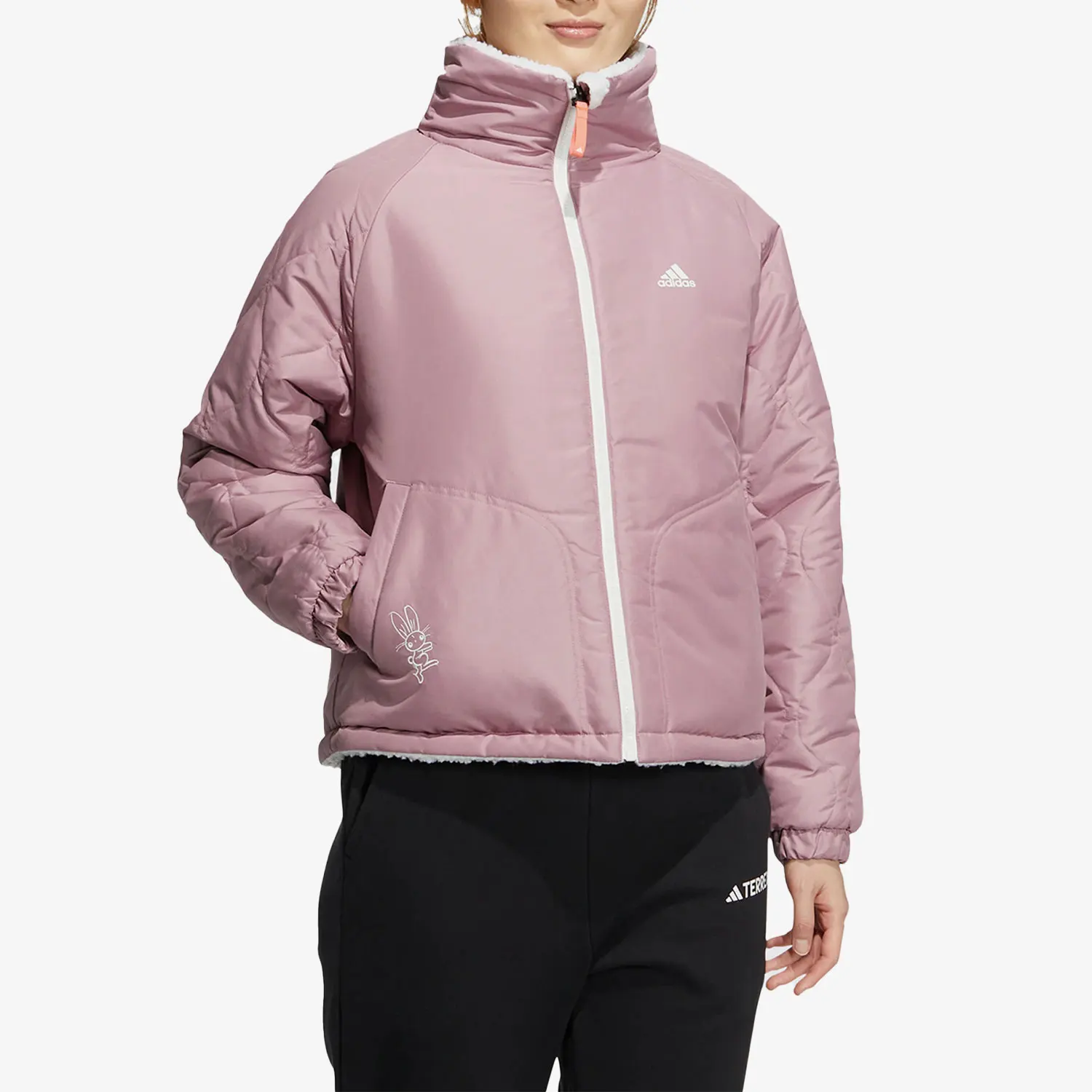 adidas-genuine-rabbit-year-new-year's-edition-women's-double-sided-outdoor-sports-cotton-jacket-hy7217