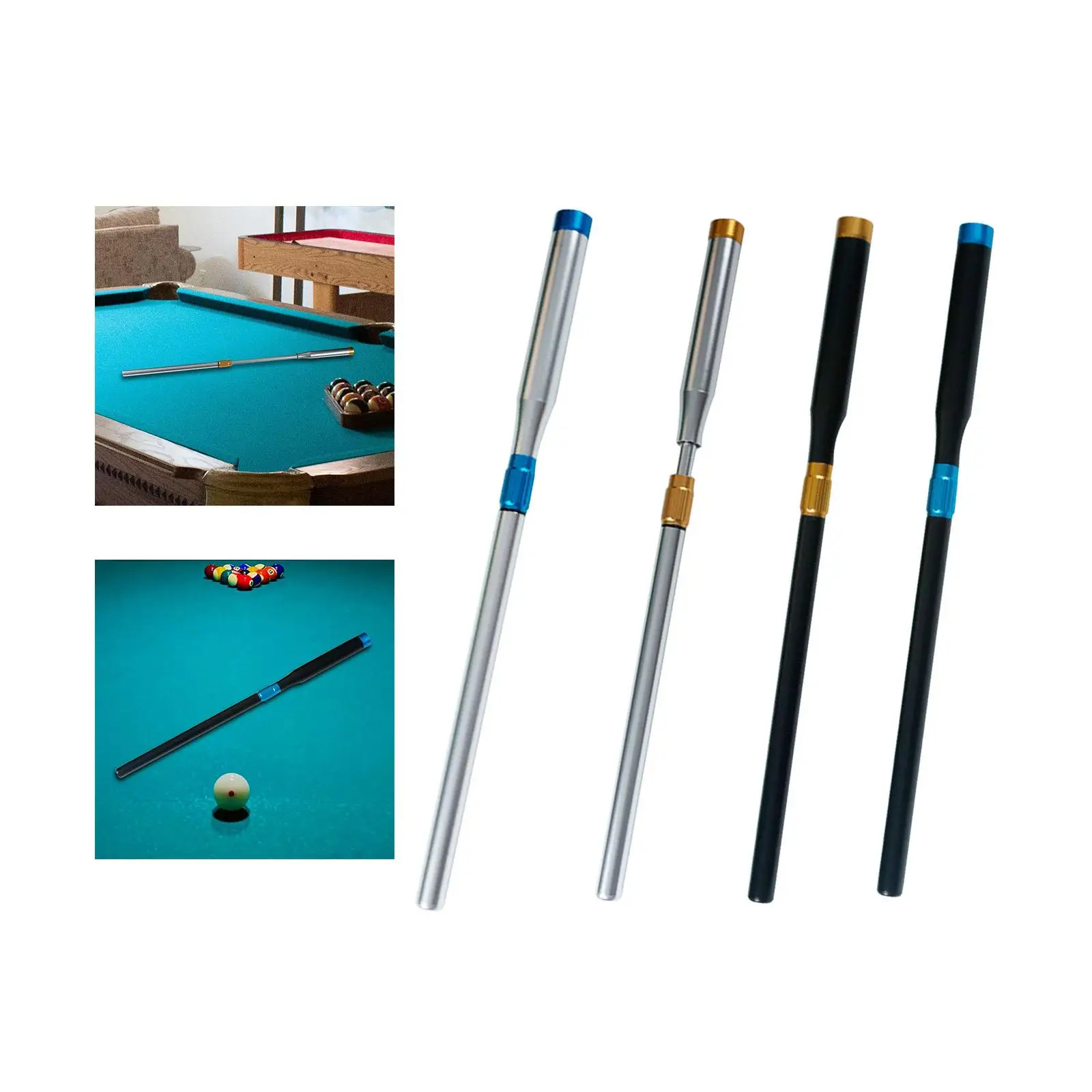 

Extendable Pool Cue Extension Rod for Billiards and Snooker - Adjustable Length Aluminum Alloy