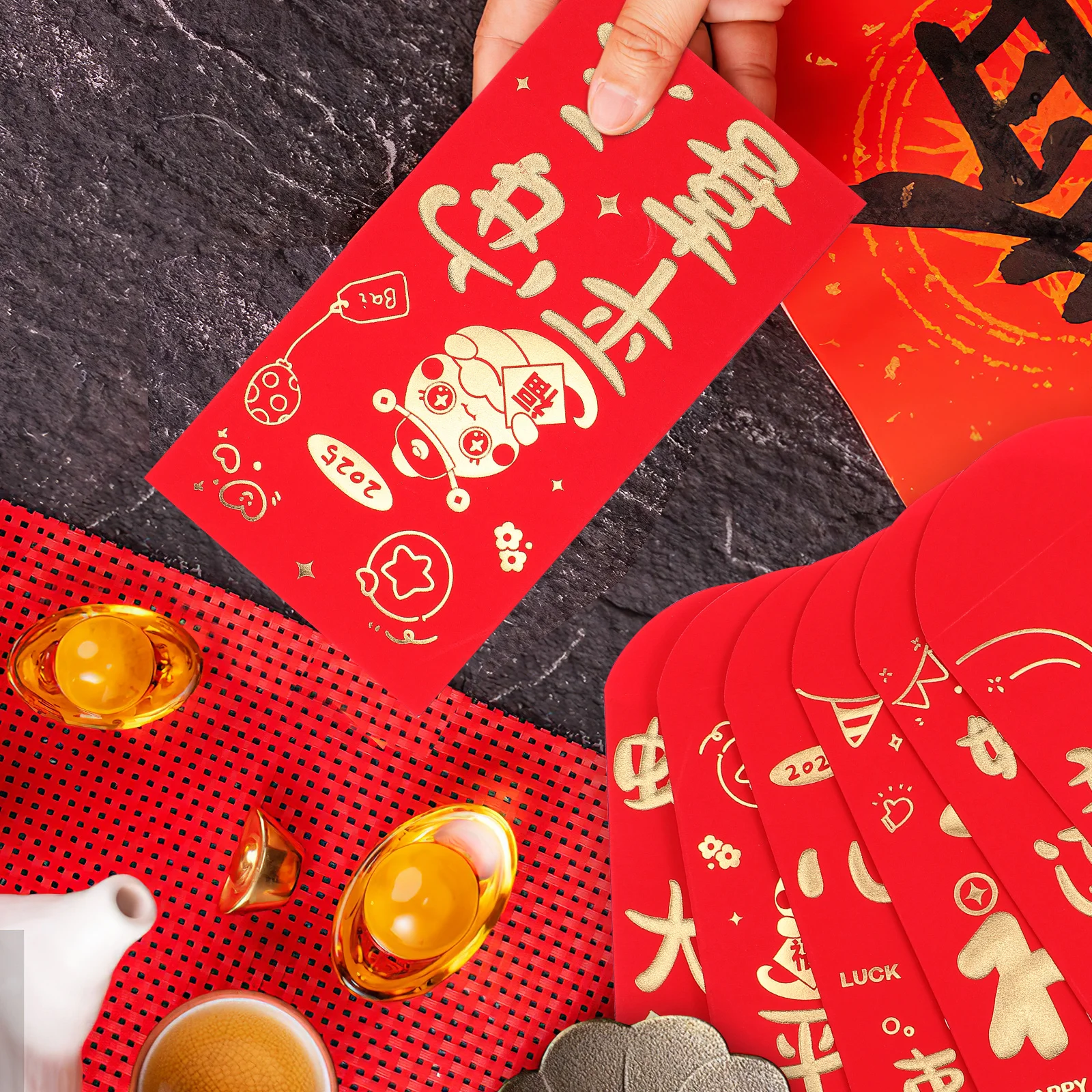 

36 Pcs Pocket Zodiac Red Envelope Bride Year of The Snake Envelopes Paper New Packets Chinese Money