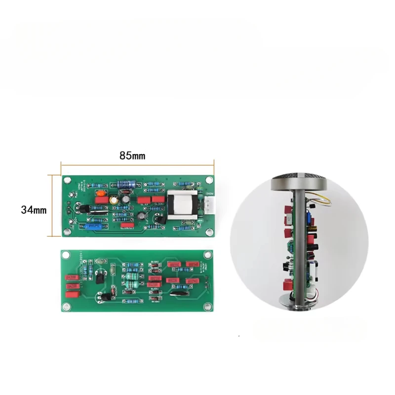Microphone circuit board U87 103 107 240 and other large diaphragms 48V replacement repair upgrade DIY microphone board
