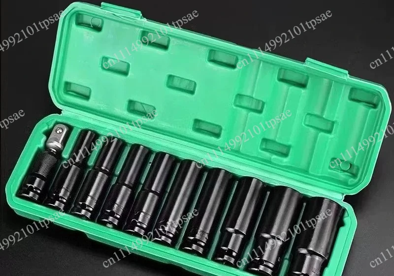 10Pcs Hex Extended Telescopic Socket Ratchet Wrench Universal Car Maintenance Tool