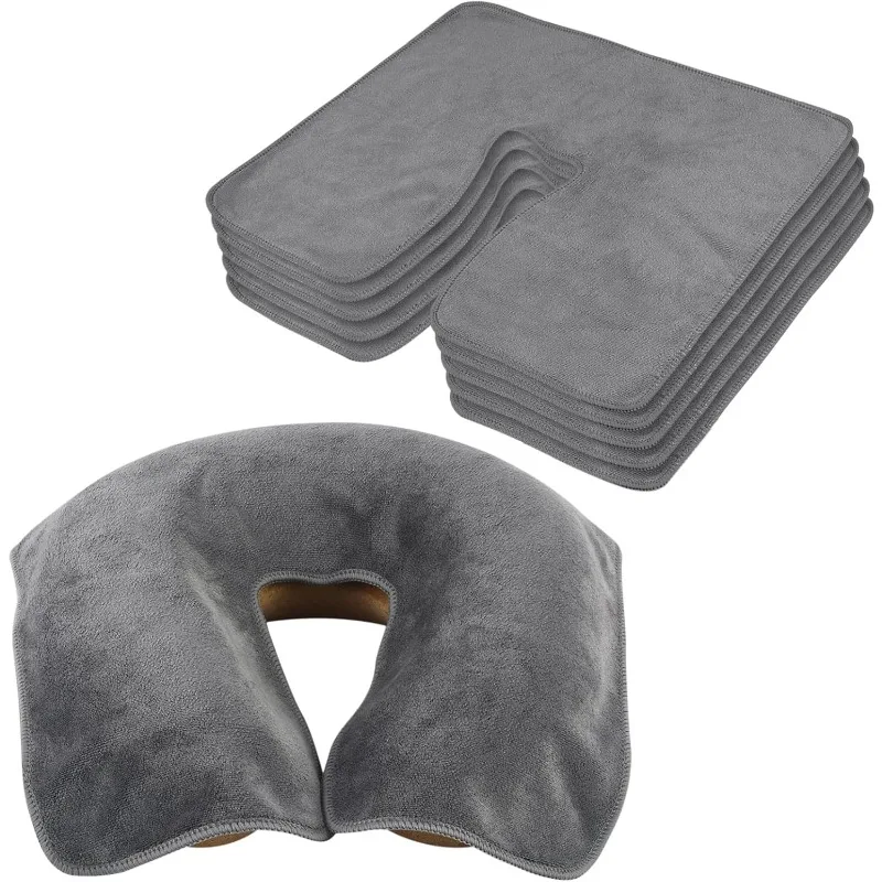 

U-Shaped Facial Towels for Estheticians Massage Coral Fleece Split Professional Spa Towels for Facial Skincare Facial Care Tool