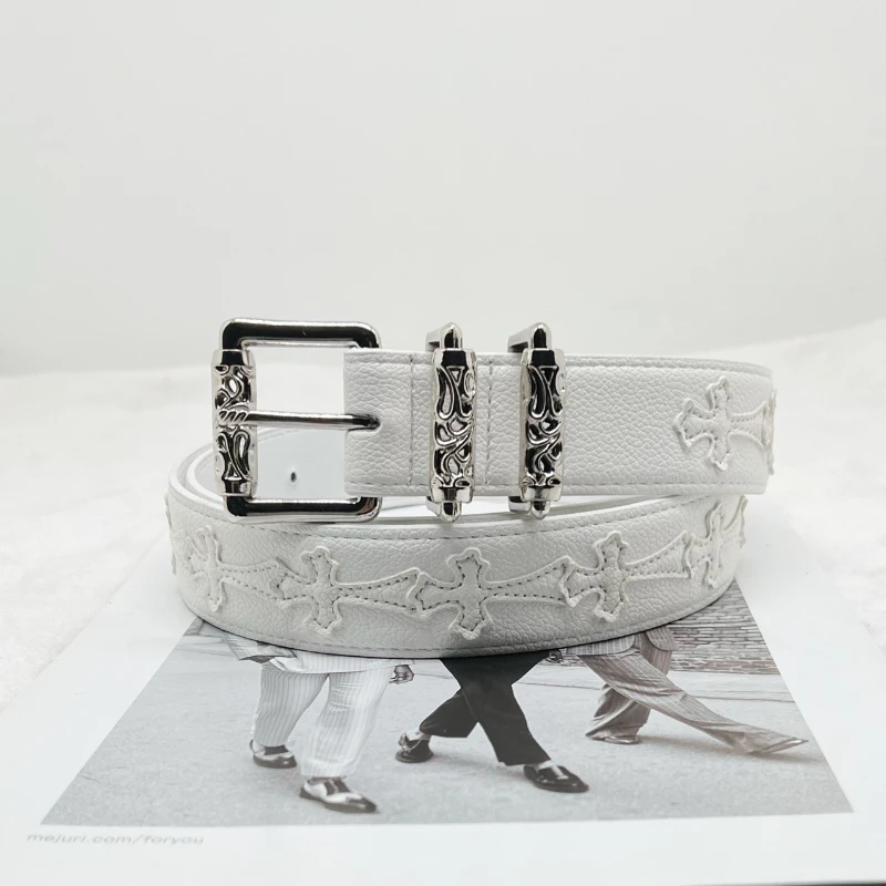 

Personalized lychee pattern colorful cro new arrival belt for men and women artsy youth belt retrofashion vine roller