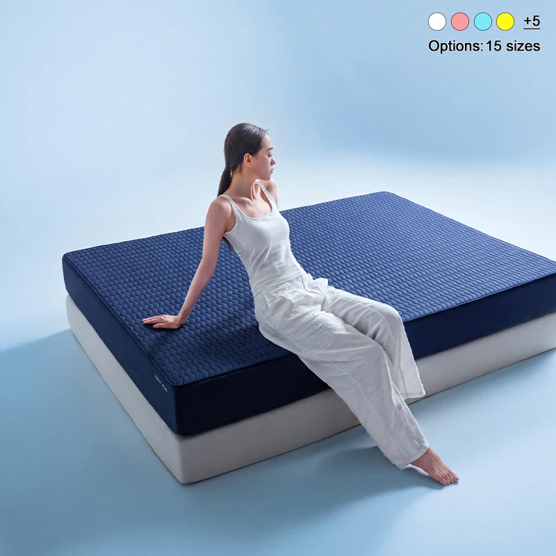 Wave‑Quilted Waterproof Fitted Mattress Protector, Soft Noiseless Deep Pocket Mattress Cover, Breathable Non‑Slip Bed Protector