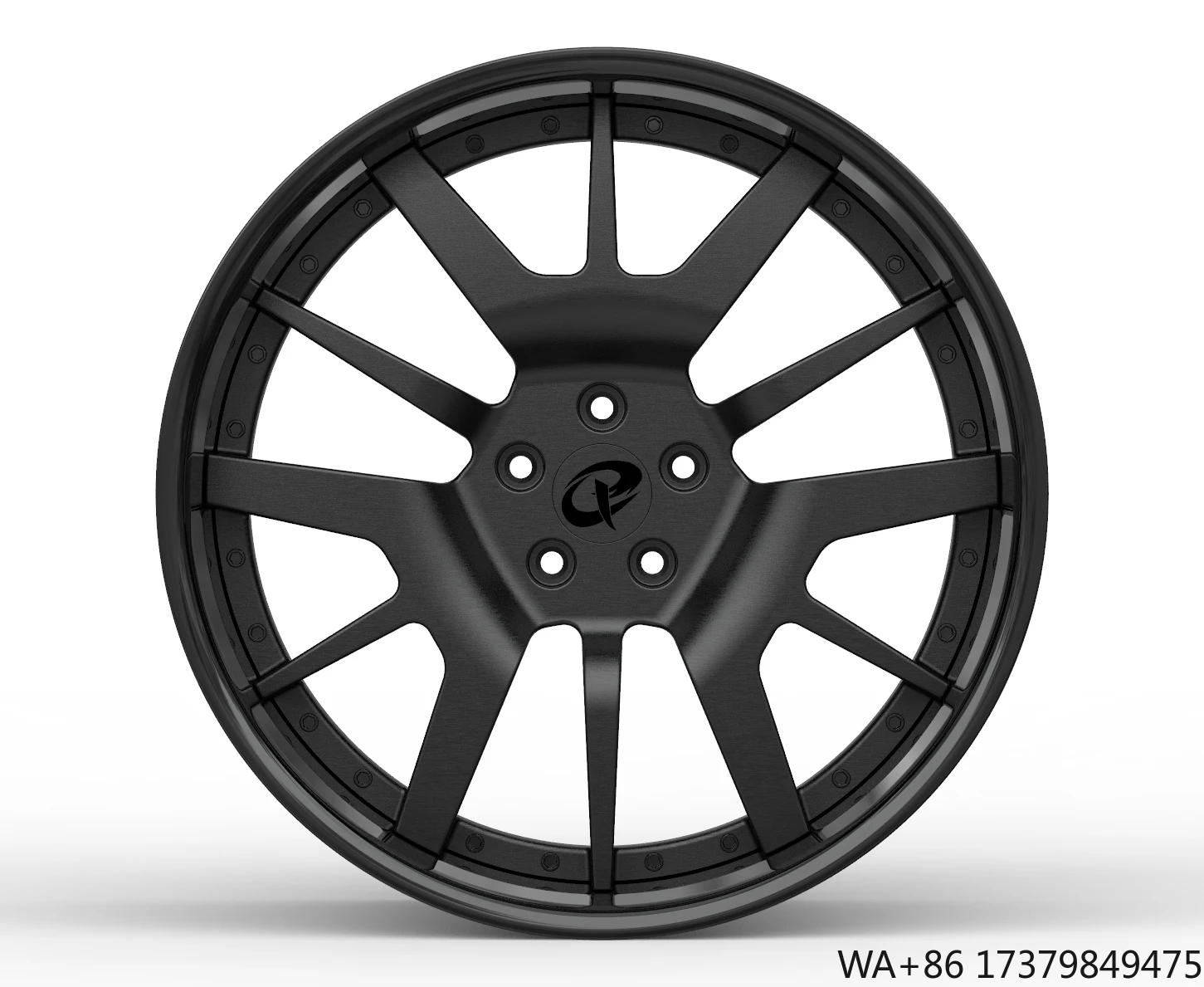 

Factory Forged Car Rims 18 19 Inch 5X114.3 5X112 Muti-Spoke Gloss Black Custom Black Alloy Passenger Car Wheels