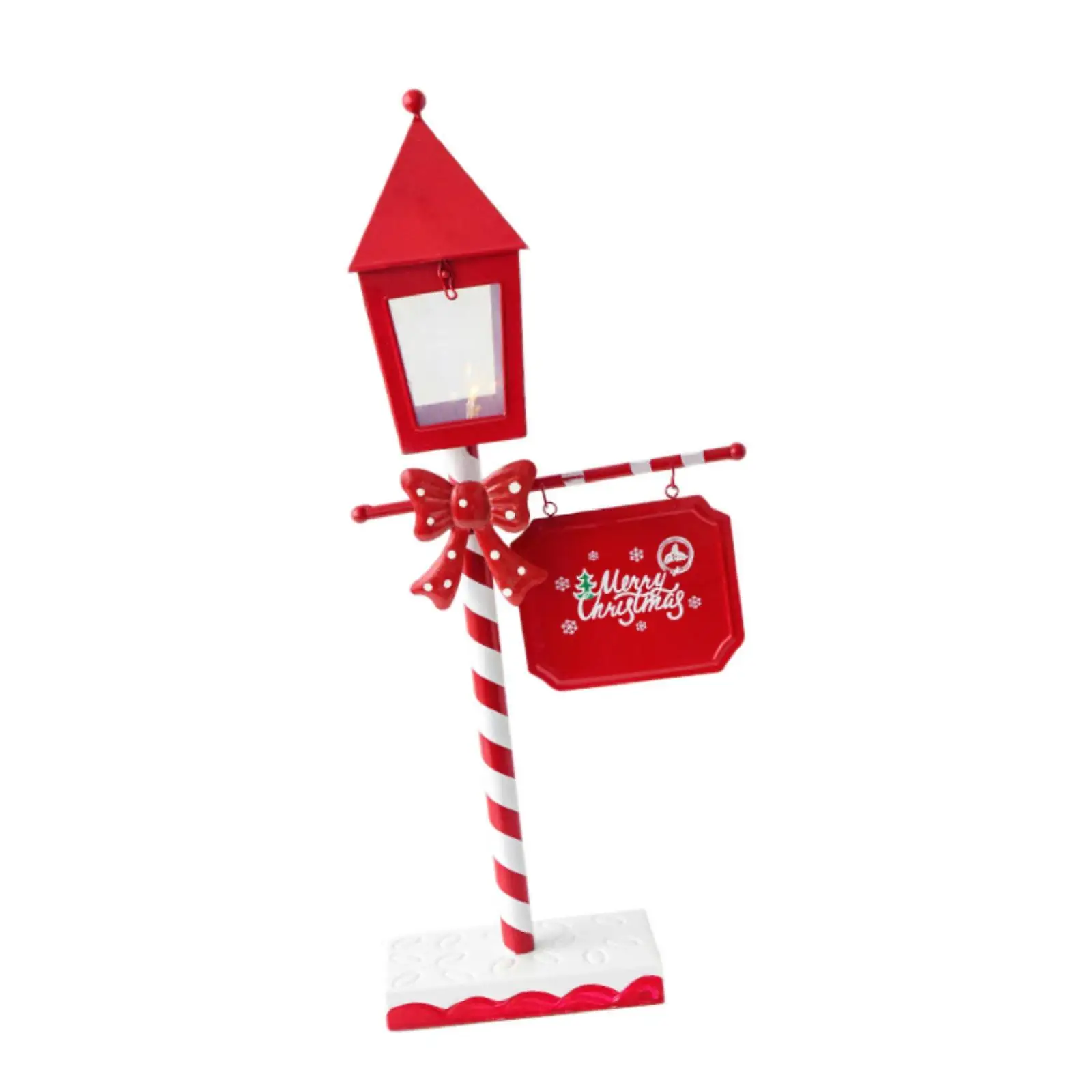 Christmas Street Light Statue Streetlight Sculpture for Living Room Outdoor