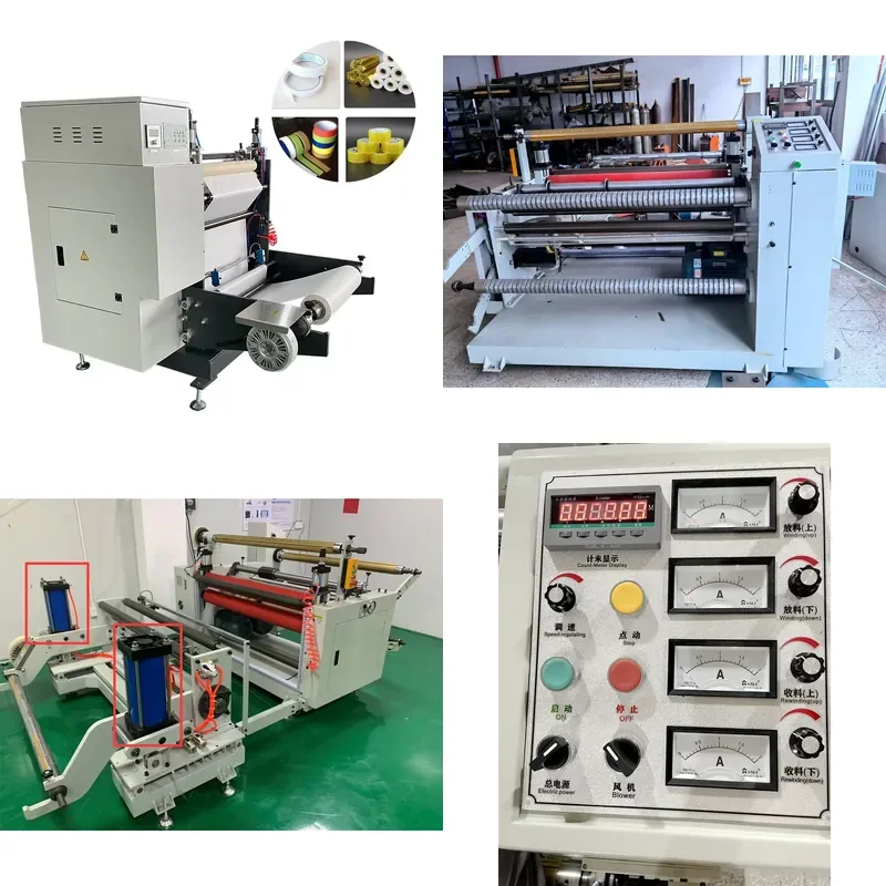 2026 CE Automatic PTFE Tape Label Jumbo Paper Roll Film Cutter Winding Machine Slitting Rewinding Machine Machinery