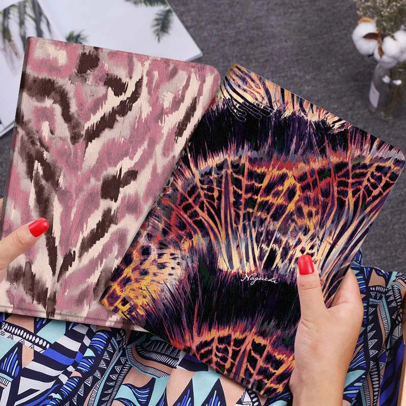 

Feather Pattern Colorful Print Gift Tablet Case For Huawei Honor MatePad MediaPad Air 5 6 7 11 V6 V7 V8 V9 X9 X8 T10 T10s C5e T5