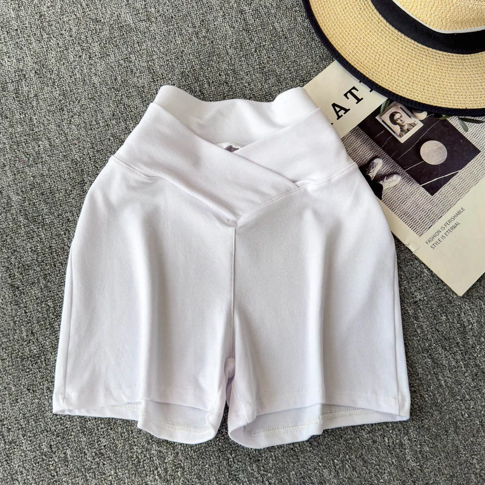 Short Pant Women Shorts Pants Slim Fit High Waist Hip Wrap Trousers Y2k Streetwear Elegant Splice Work Casual Solid Sexy Sheath
