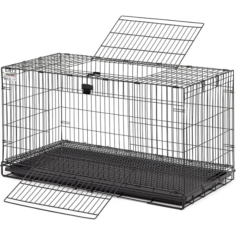

Medium Wabbitat Rabbit Cage, Grid Mesh Floor, Remo able Tray, Top & Front Door Access, Rust Resistant Finish, No Tools Required