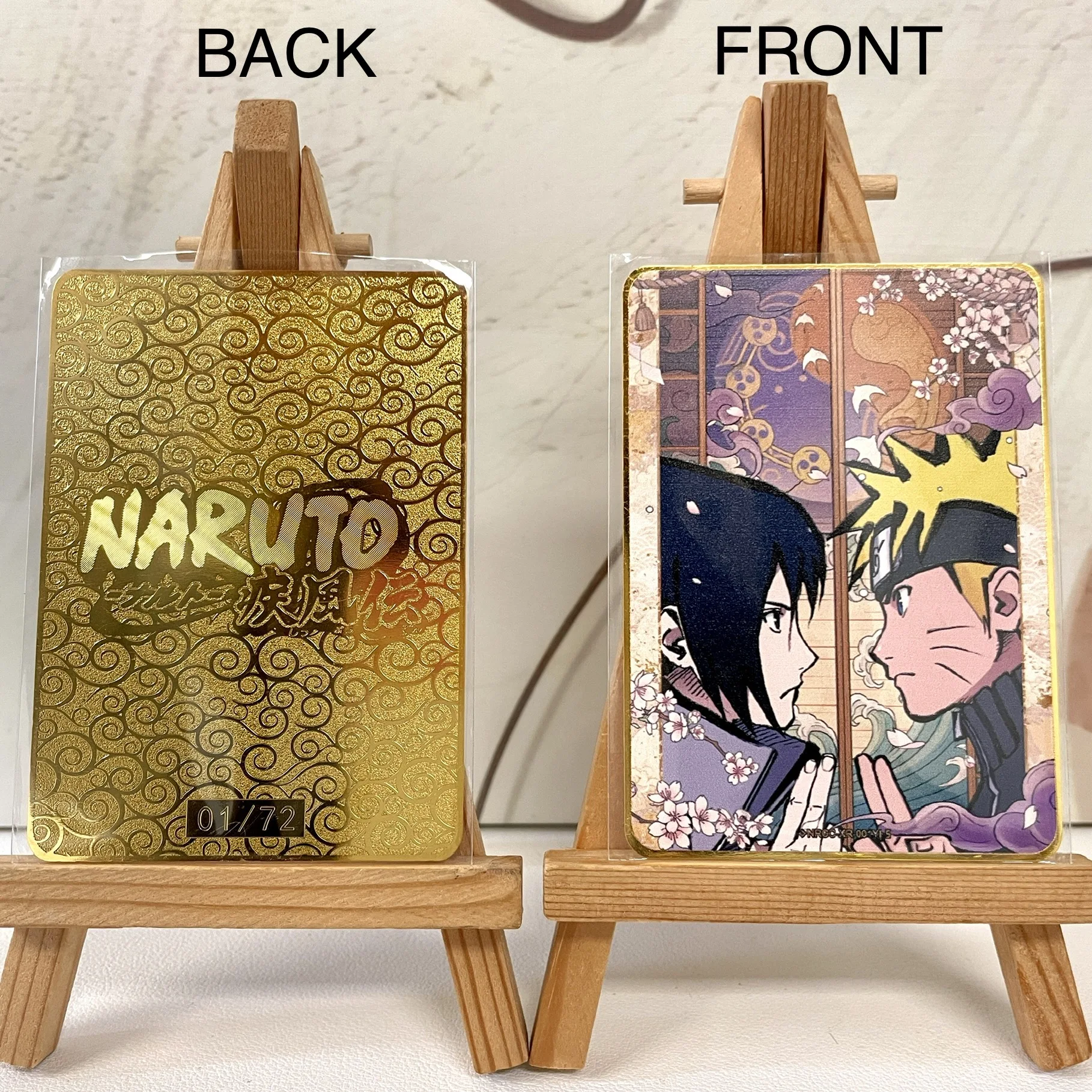 Naruto Uzumaki Jiraiya Sasuke Uchiha SE XR SV DIY Metal Card Anime Collection Cards Kids Toy Gift