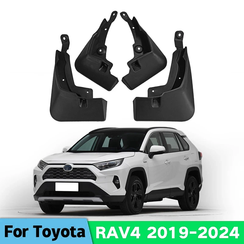 Car Fender Mud Flaps For Toyota RAV4 2019-2023 Hybrid XA50 2022 Splash Guards MudFlaps Front Rear Mudguards  Auto Accessories