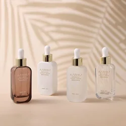 50ml Perfume Glass Bottle Essential Oil Bottle Frosted Refillable Bottles Empty Bottle travel essentials bottles Skin Care Tool