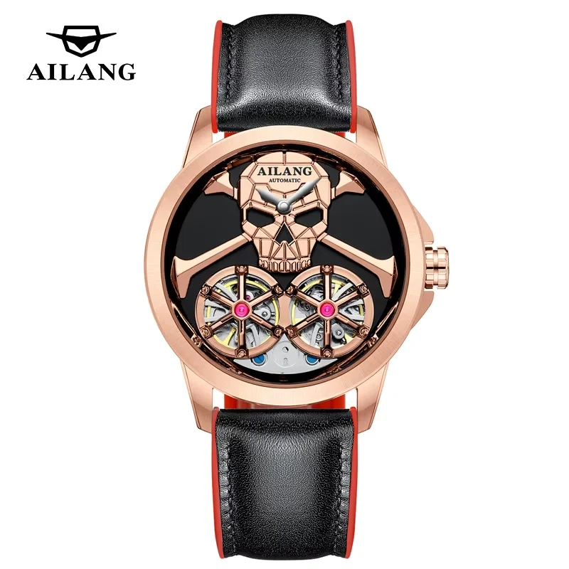 

AILANG Skeleton Watches Mechanical Automatic Watch Men Tourbillon Sport Clock Casual Business Moon Wrist Watch Relojes Hombre