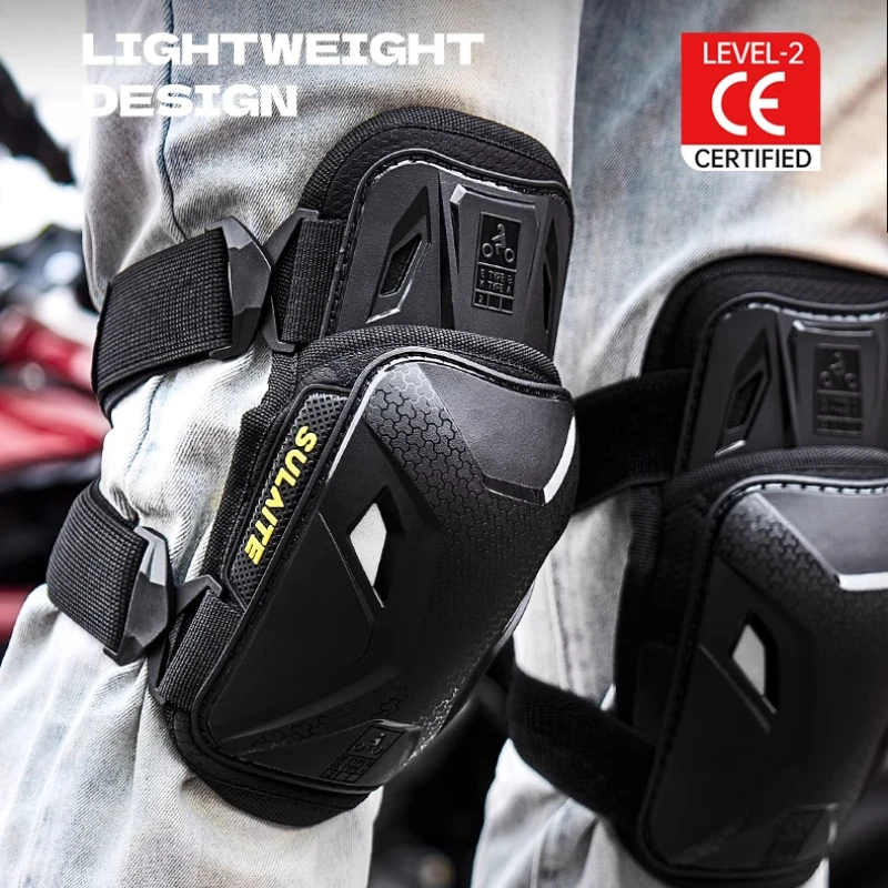 

Мотоциклетные наколенники из ТПУ, легкие, высокопрочные, с защитой от падения, четырехсезонные велосипедные наколенники, мужские/женские