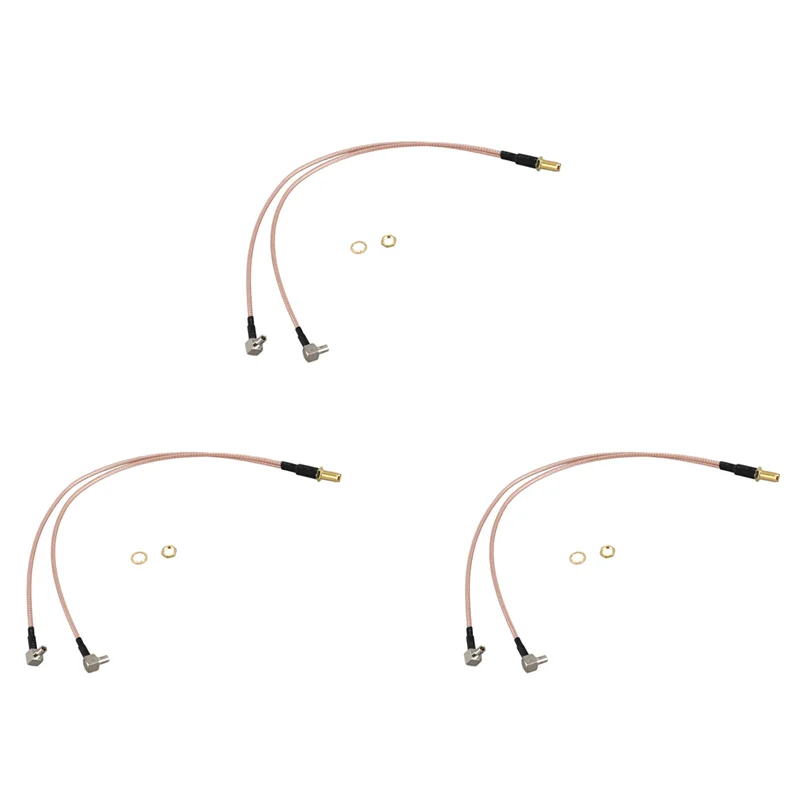 AB45 3X SMA أنثى إلى Y نوع 2 X TS9 ذكر/CRC9 ذكر موصل الفاصل الموحد ضفيرة كابل RG 316 30 سنتيمتر الذهب