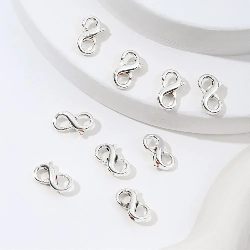 5pcs 18K Gold Plated Brass Double Opening Lobster Clasps Closure Connector for Necklace Bracelets DIY Jewelry Finding Supplies image 4